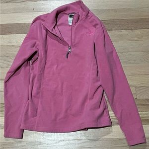 The North Face pink fleece pullover girls XL